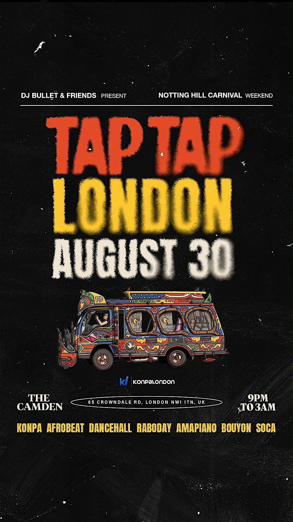 TapTap London - The Ultimate Haitian Party of Notting Hill Carnival