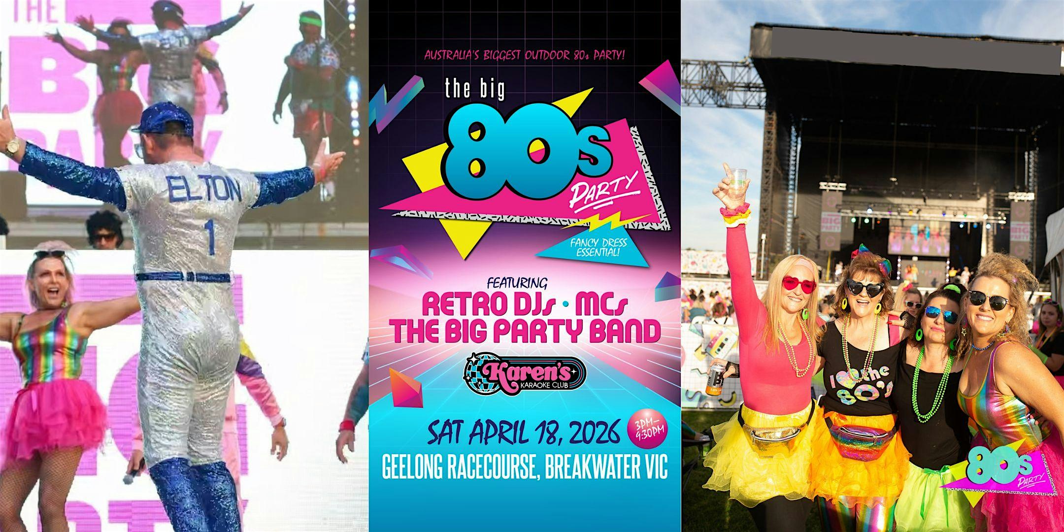The Big 80's Party: GEELONG 2026 Flyer