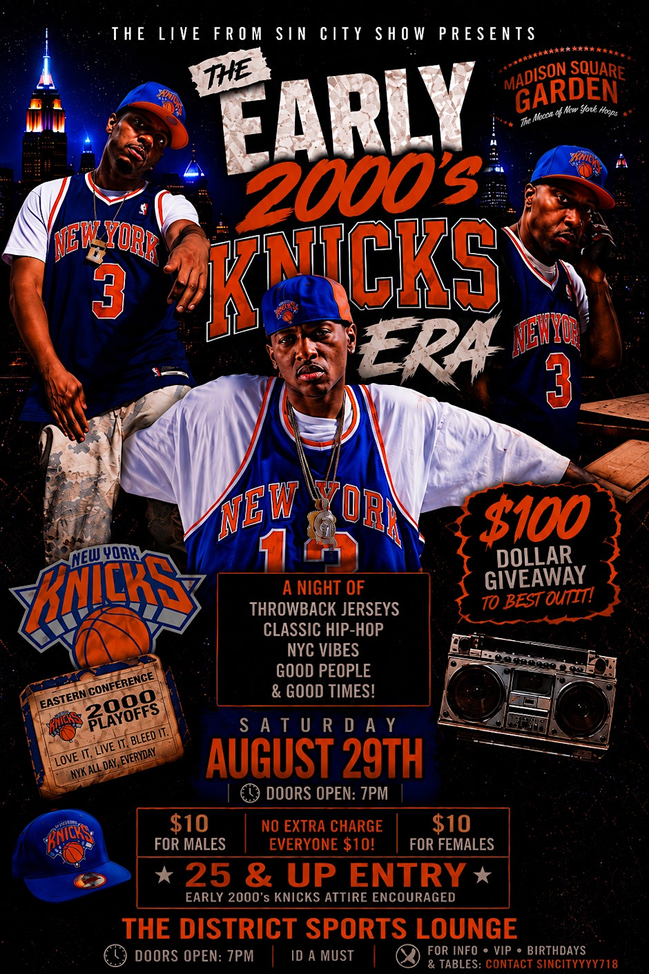 The Early 2000’s Knicks Era Party