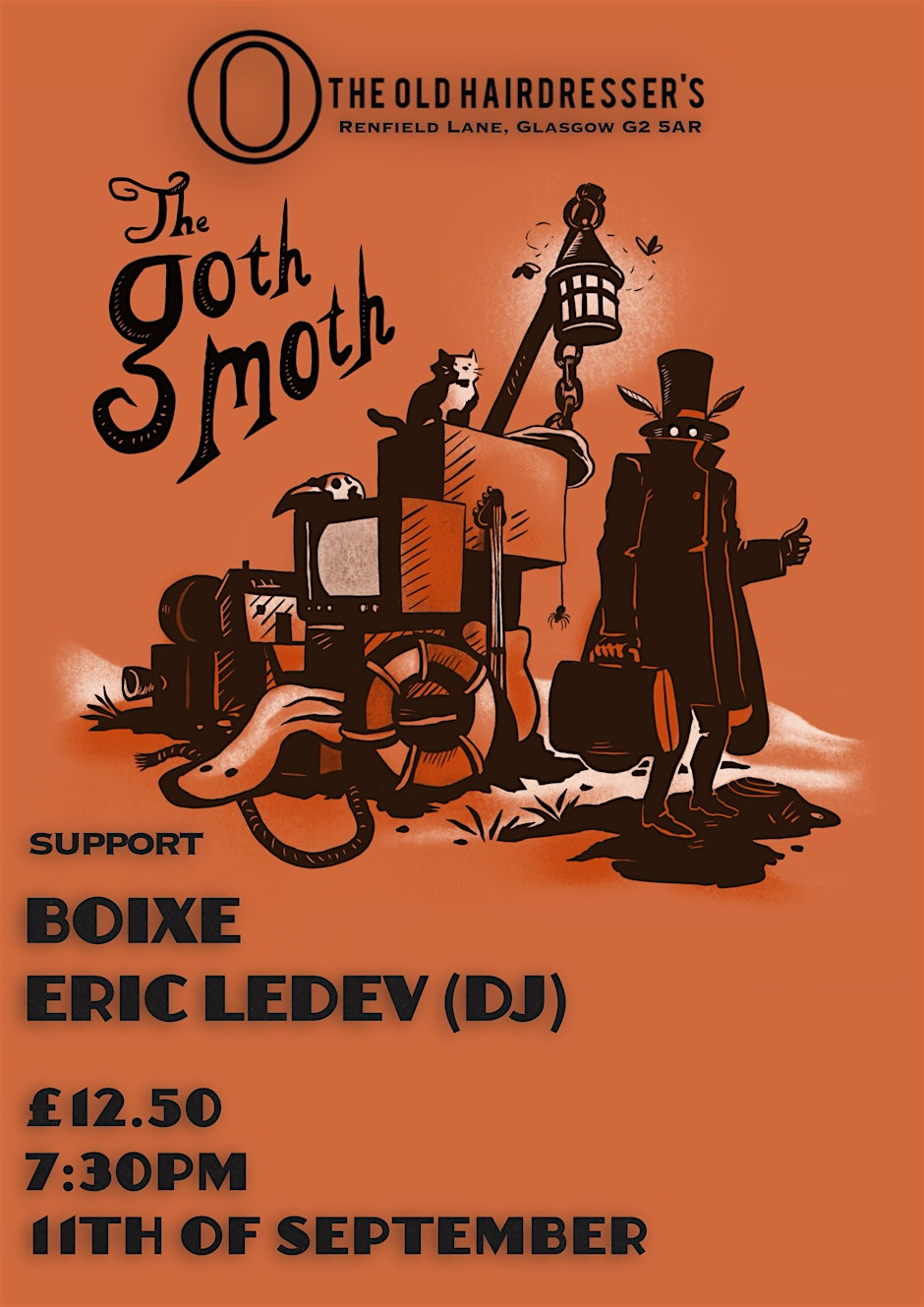 The Goth Moth with Boixe & Eric LeDev (DJ)