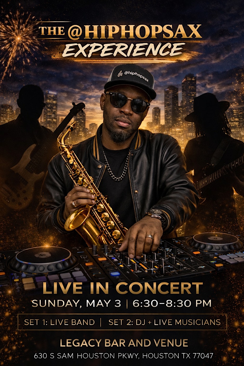The @hiphopsax Experience — Live Band + DJ Set