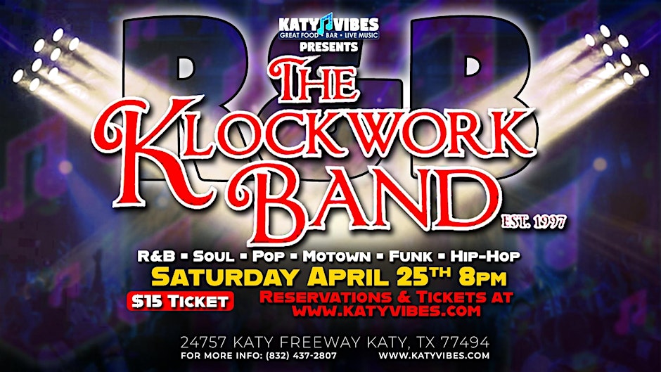 The Klockwork Band Live at Katy Vibes!