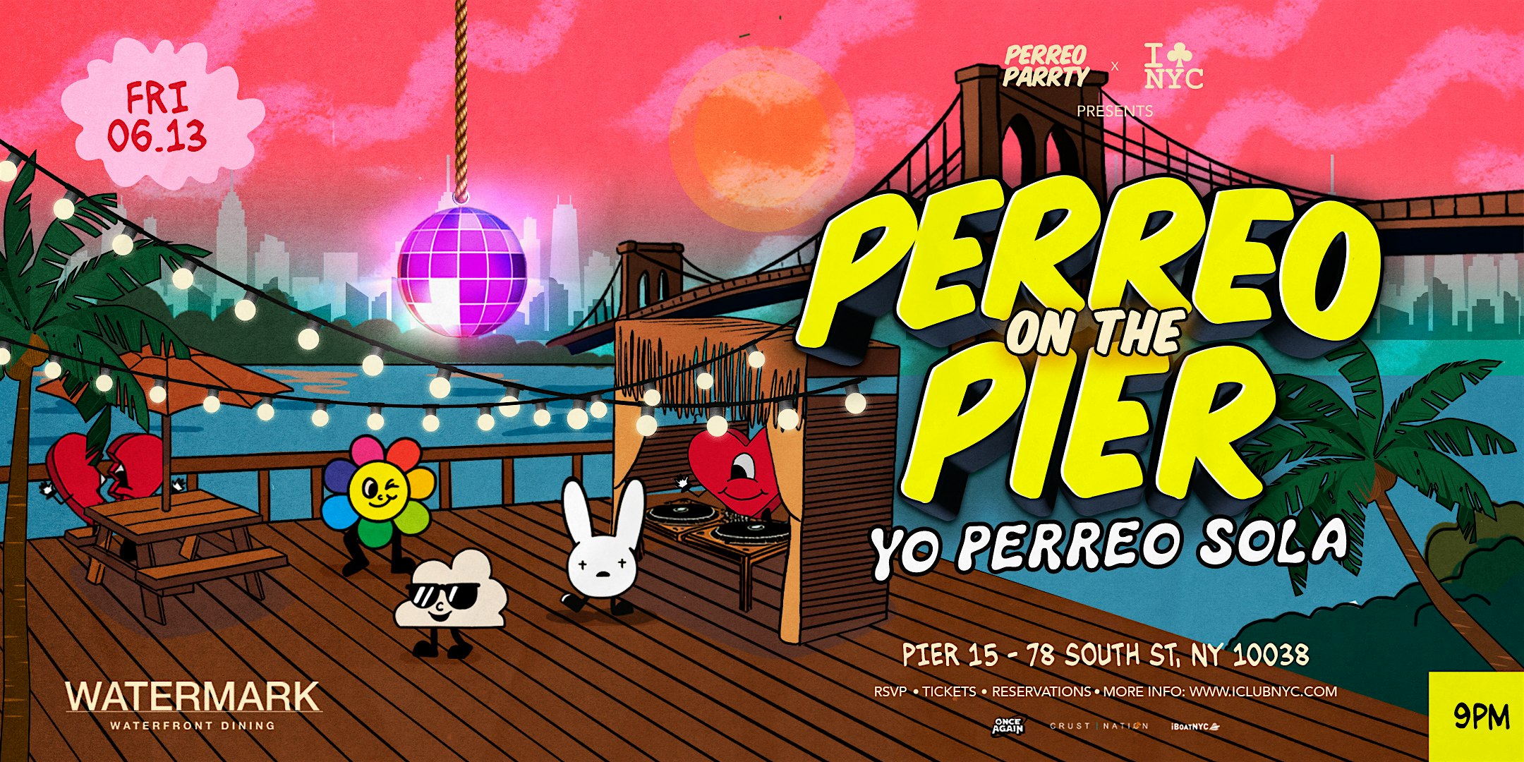 THE OFFICIAL PERREO ON  THE PIER -  Latin Reggaeton party at WATERMARK NYC