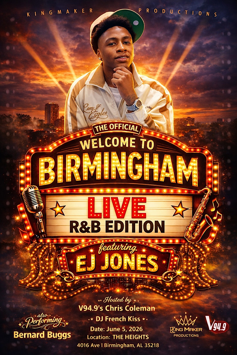 The OFFICIAL "Welcome to Birmingham LIVE: R&B Edition featuring EJ JONES