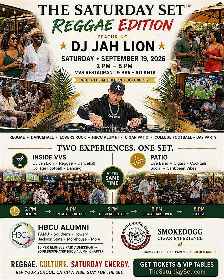 The Saturday Set™ — Reggae Edition featuring DJ Jah Lion