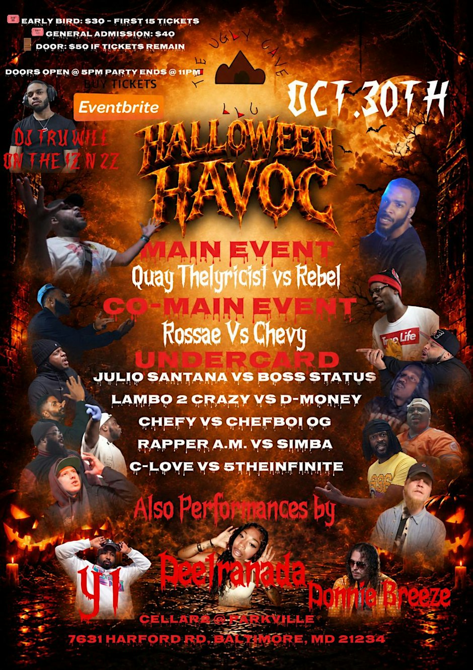 The Ugly Cave Presents: Halloween Havoc — Battle Rap, Costume Party & Live