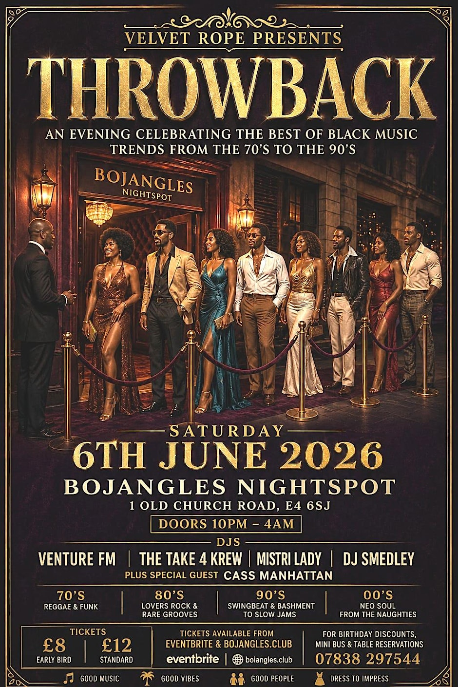 Throwback..A Celebration of black music trends from the 70's to the 00's