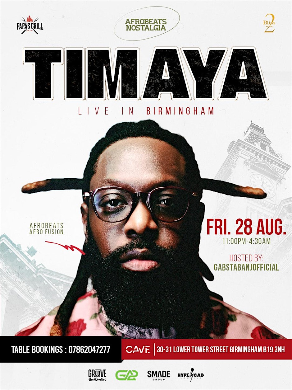TIMAYA LIVE IN BIRMINGHAM/FLAUNT