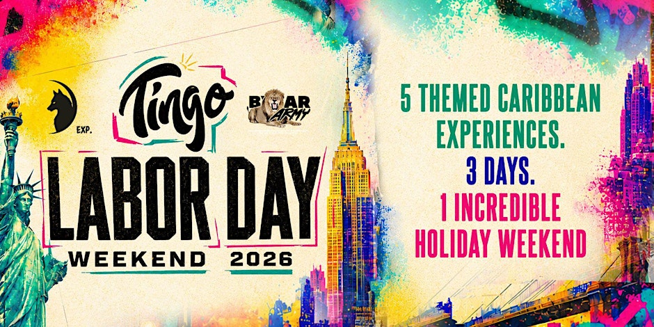 Tingo Labor Day Weekend NYC 2026: 3 Days, 5 Themed Caribbean Experiences