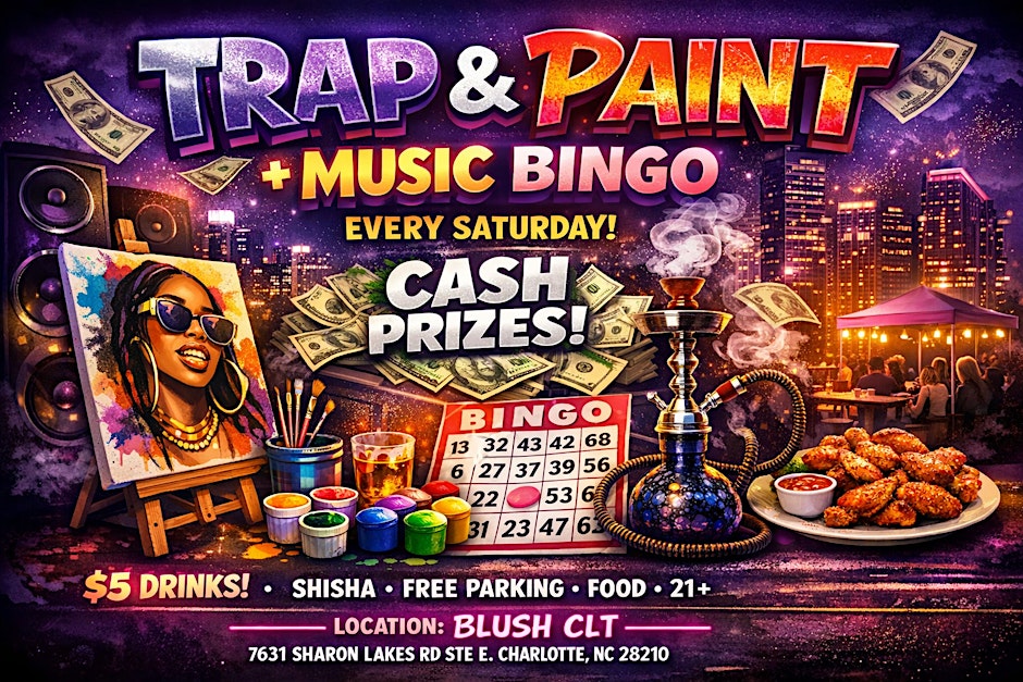 Trap & Paint + Music Bingo