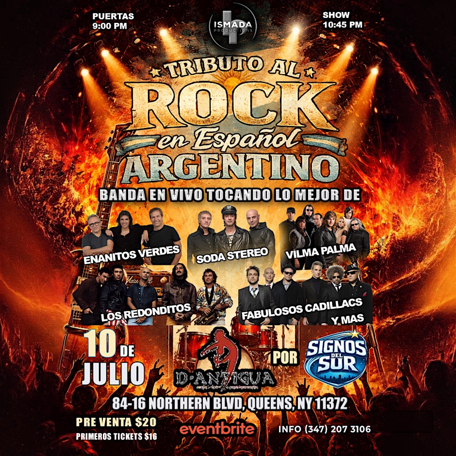 Tributo al Rock en Español Argentino – Soda Stereo, Enanitos Verdes y mas