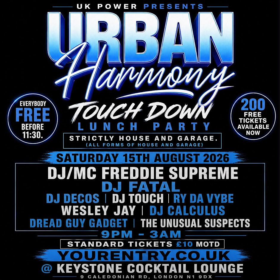 Urban Harmony – Touch Down Launch Party