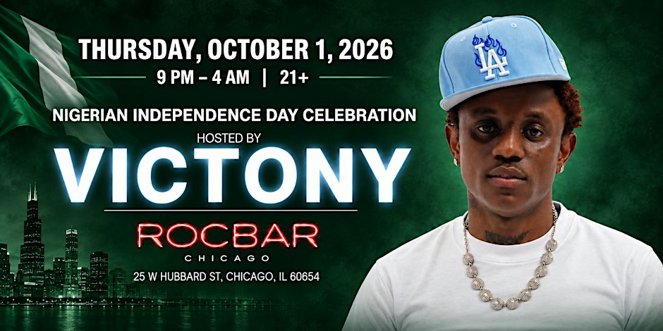 Victony Hosts Nigerian Independence Day | Thu, Oct. 1 at RocBar Flyer