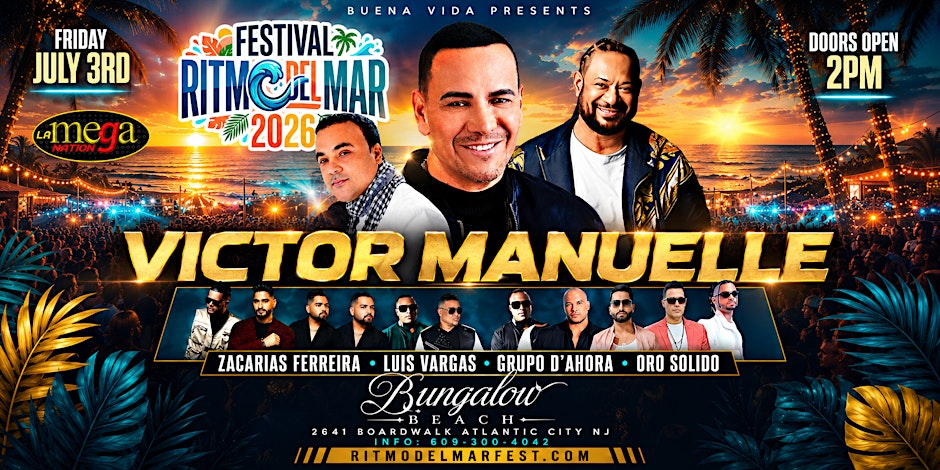 Victor Manuelle | Zacaroas Ferreira| Luis Vargas | Grupo D'Ahora| Oro soido Flyer
