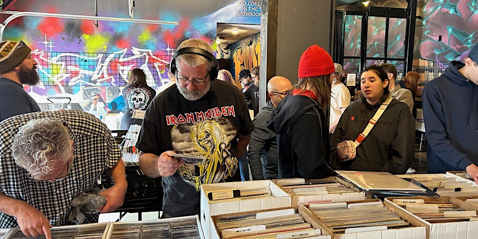VINYL RECORD FUN! Woodstock Vinyl Slam @Station Bar & Curio, Sat Sept 5th