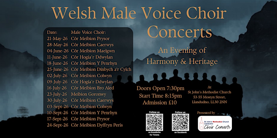 Welsh Male Voice Choir Concert - Côr Hogia’r Ddwylan