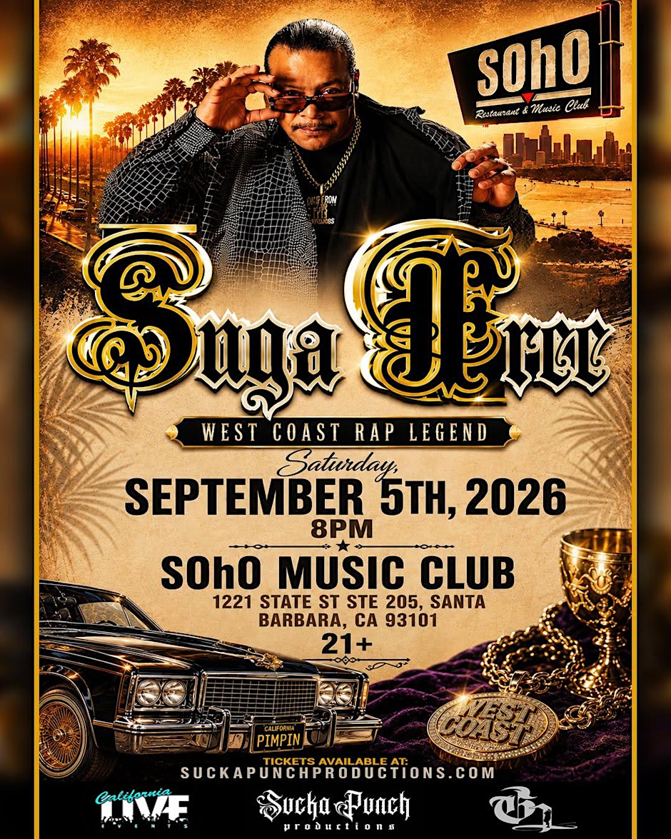 West Coast Rap Legend Suga Free Live At the Soho