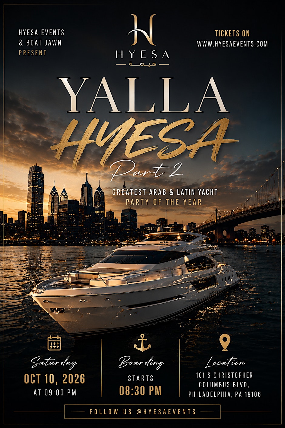 YALLA HYESA Arab & Latin Boat Party Part 2