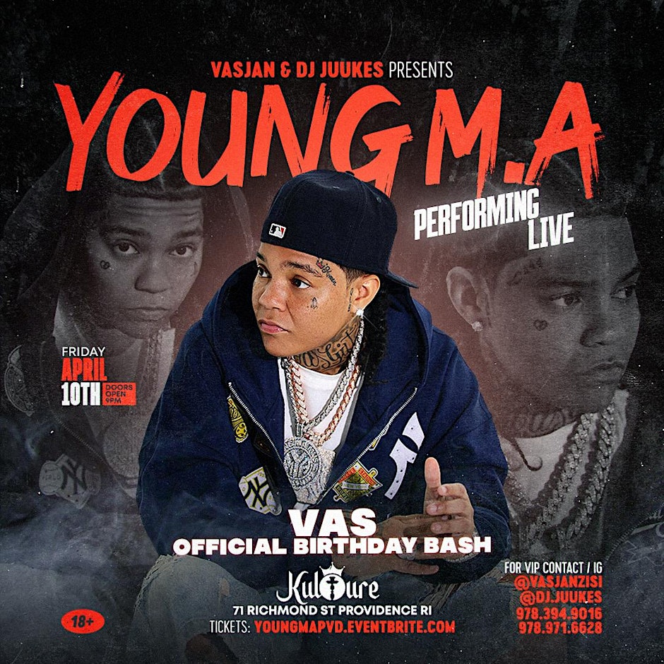 YOUNG M.A LIVE IN PROVIDENCE | VAS BDAY BASH