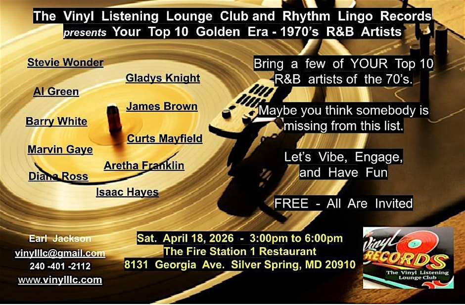 Your  Top 10  Golden  Era  -  1970's  R&B  Artists