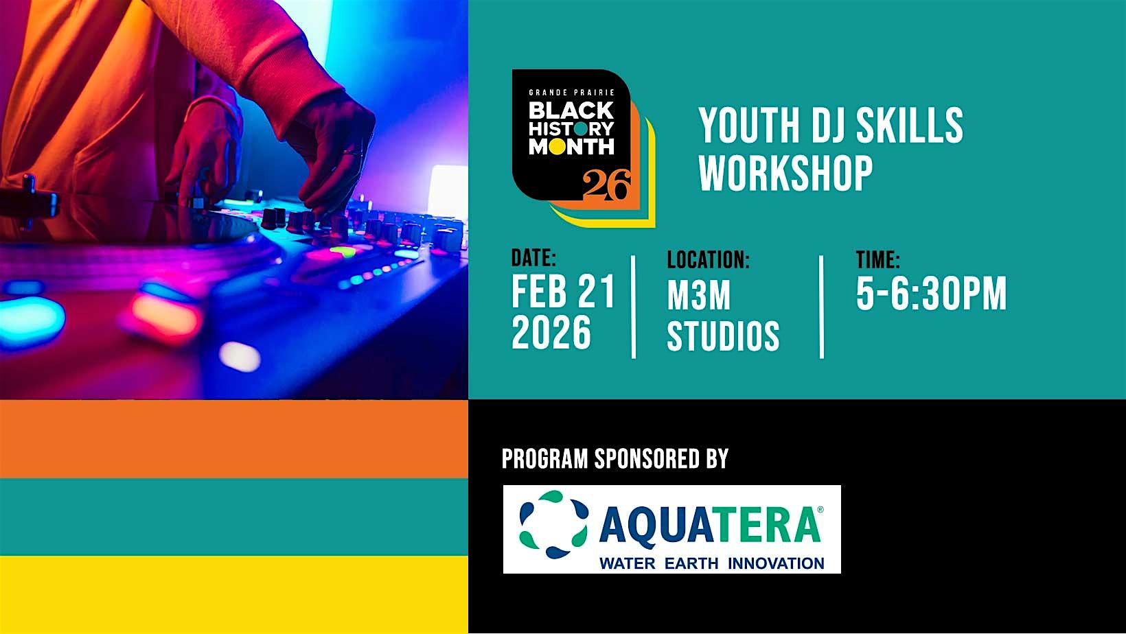 Youth DJ Skills Workshop Flyer