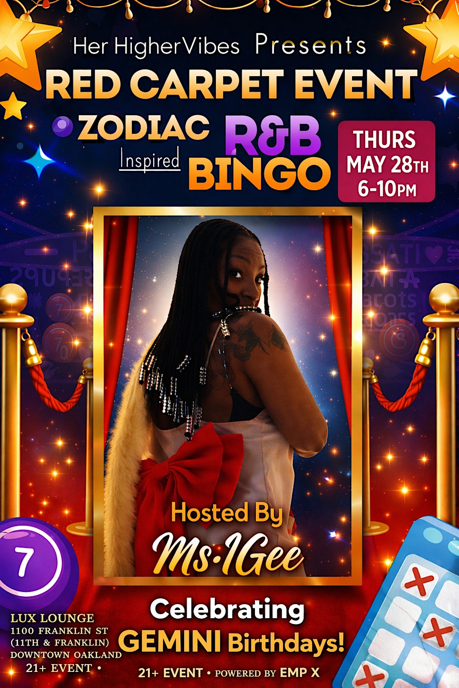 Zodiac inspired R&B Bingo